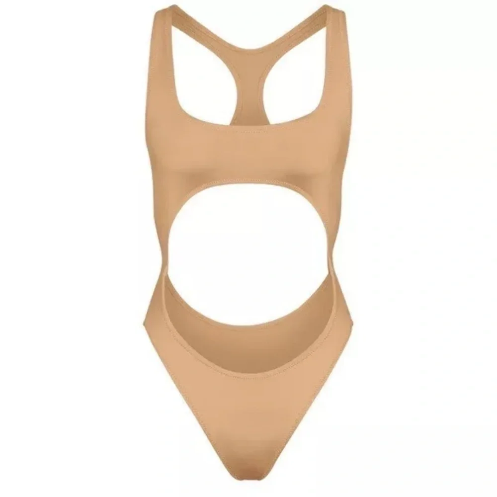 NWT Skims swim cut out monokini ochre XS